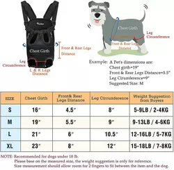 8 Ideale per cani più alti zaino Pawaboo Pet Carrier